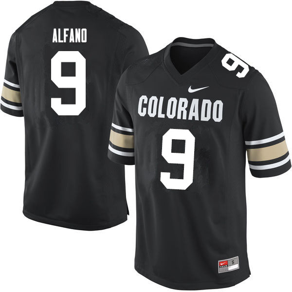 Men #9 Antonio Alfano Colorado Buffaloes College Football Jerseys Sale-Home Black